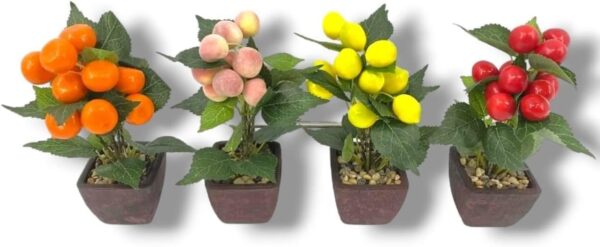 Artificial Tree Realistic Plants Fake Decorative Trees Faux Potted Modern Tree with Lifelike Leaves and Branches in Nursery Pot for Home Office (AP-80191-1)