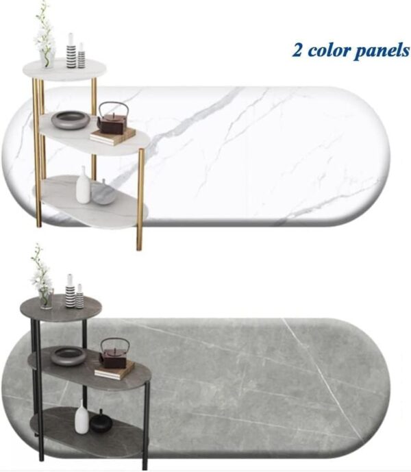 Room Tables Light Luxury Sofa Side Table Creative Side Table Coffee Table Wrought Iron Side Table Living Room Corner Table Three-Layer Shelf Design Make Full Use of Storage Space - Image 4