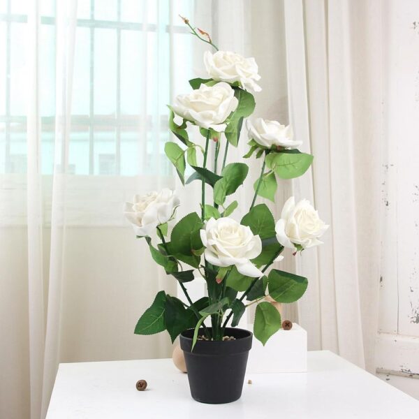 Emirates Living Artificial Tree Fake Plants Fake Trees Faux Plants Indoor Realistic Plants for Office Home Room Store with Plastic Pot & Moss Grass for Home Garden (PINK) - Image 4