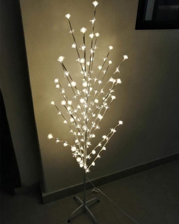 Emirates Living 5FT Birch Twig Tree With 120 Warm White LED Lights, Indoor Or Outdoor Use-White(EL-30778-7) - Image 2