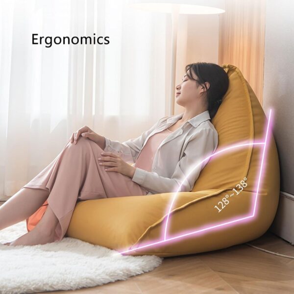 EMIRATES LIVING Couches for Living Room Lazy Sofa Balcony Lying Leather Single Chair Bedroom Living Room Study Leisure Soft and Comfortable Single Lounger Chair (BROWN) - Image 13