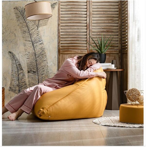 EMIRATES LIVING Couches for Living Room Lazy Sofa Balcony Lying Leather Single Chair Bedroom Living Room Study Leisure Soft and Comfortable Single Lounger Chair (BROWN) - Image 19
