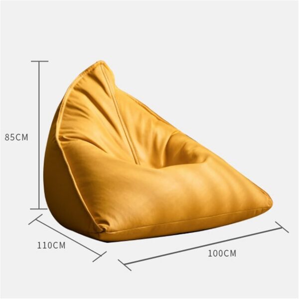 EMIRATES LIVING Couches for Living Room Lazy Sofa Balcony Lying Leather Single Chair Bedroom Living Room Study Leisure Soft and Comfortable Single Lounger Chair (BEIGE) - Image 16