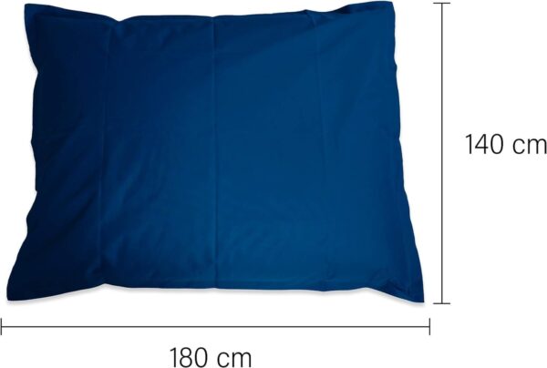 EMIRATES LIVING Multifunctional lounge Bean bag, Suitable for indoor and outdoor use, Water- and dirt repellent, 100% salutation Dyed acrylic (BLUE) - Image 2