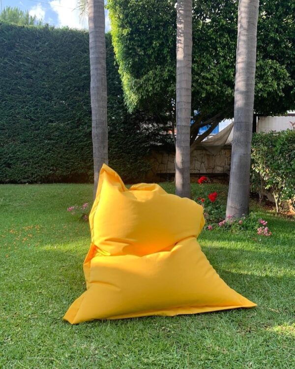 EMIRATES LIVING Multifunctional lounge Bean bag, Suitable for indoor and outdoor use, Water- and dirt repellent, 100% salutation Dyed acrylic (GREEN) - Image 22