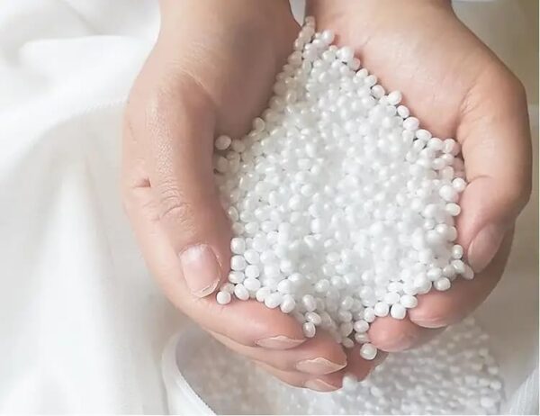 EMIRATES LIVING Bean Bag Chair | Classic Round Linen Cloth Bean Bag with Polystyrene Beads Filling (LIGHT GRAY) - Image 6