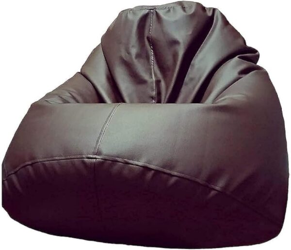 EMIRATES LIVING Bean Bag Chair | Classic Round Linen Cloth Bean Bag with Polystyrene Beads Filling (LIGHT GRAY) - Image 18
