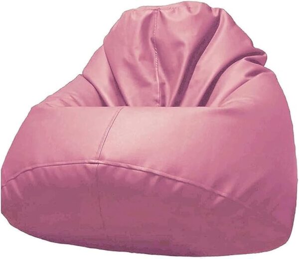 EMIRATES LIVING Bean Bag Chair | Classic Round Linen Cloth Bean Bag with Polystyrene Beads Filling (BLUE) - Image 5