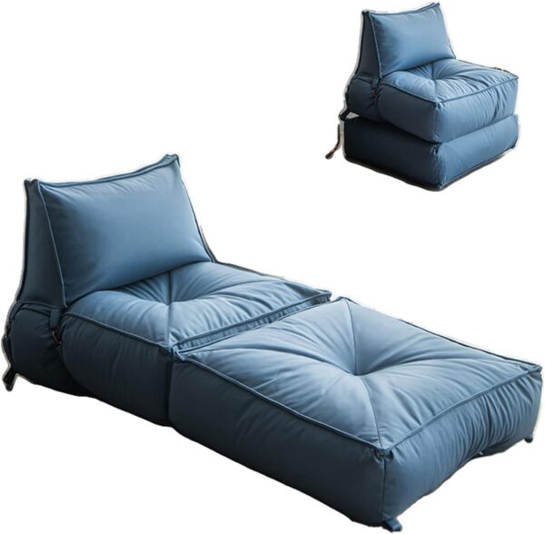 EMIRATES LIVING Bean Bag Soft and comfortable Lounger chair Living Room Furniture Bed Folding Recliner Sofa with Filler Living Room Lazy Couch Comfortable Leisure Chair Furniture (PURPLE) - Image 9
