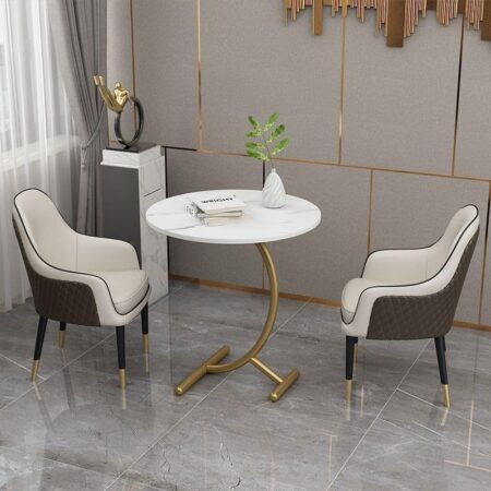 Emirates Living Nordic Table Living Sofa Corner Box Stainless Steel Creative Table Small Glass Round Table