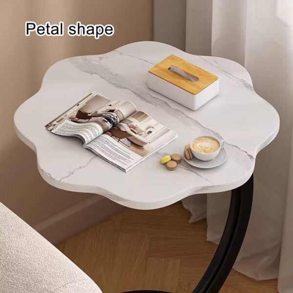 Emirates Living Wooden Concrete Coffee Table Nordic Modern Vintage Flower Shape Coffee NEW Table Brown Coffee Tables for Home - Image 4