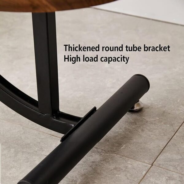 Emirates Living Small Tableside Coffee Table 2 Tier Sofa Table Easy to Assemble Snack Table Round Night stand Metal Frame - Image 6