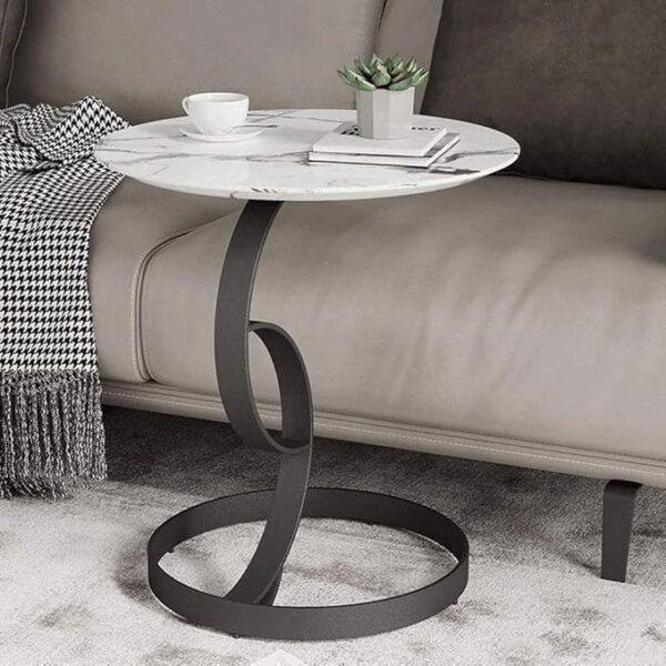 Emirates Living Side End Table, Lightweight Portable Nordic Coffee Table, Easy to Assemble, for Small Space - Living Room Bedroom Balcony - Image 2