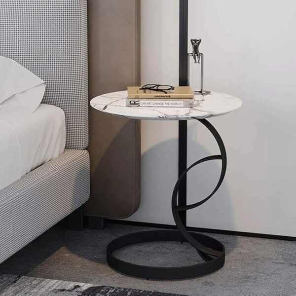 Emirates Living Side End Table, Lightweight Portable Nordic Coffee Table, Easy to Assemble, for Small Space - Living Room Bedroom Balcony - Image 4
