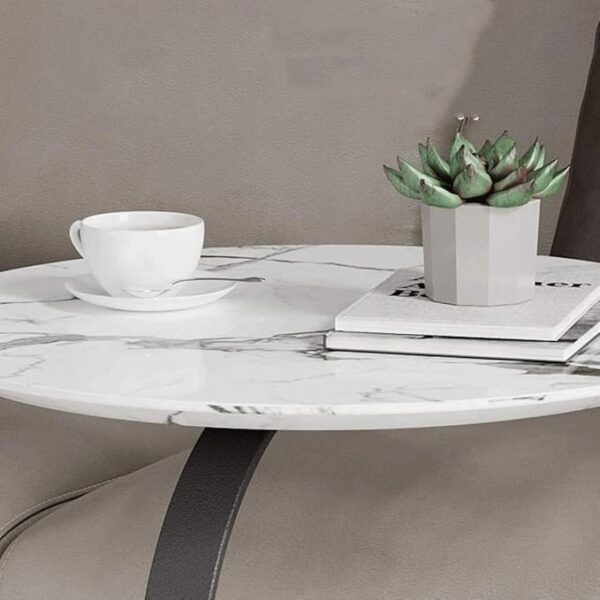 Emirates Living Side End Table, Lightweight Portable Nordic Coffee Table, Easy to Assemble, for Small Space - Living Room Bedroom Balcony - Image 6