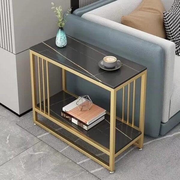 Emirates Living Coffee Table Tea Table Living Room Small Apartment Simple Metal Frame Modern Design Tea Table Sofa Side Table - Image 2