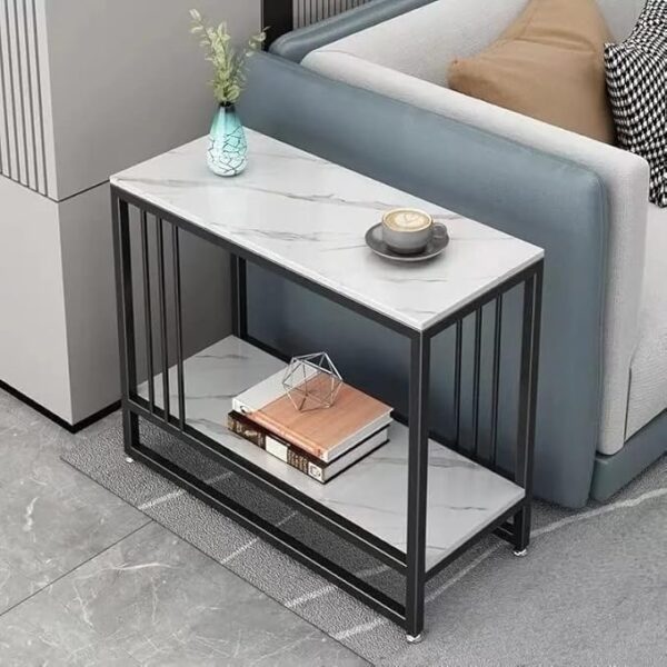 Emirates Living Coffee Table Tea Table Living Room Small Apartment Simple Metal Frame Modern Design Tea Table Sofa Side Table - Image 3