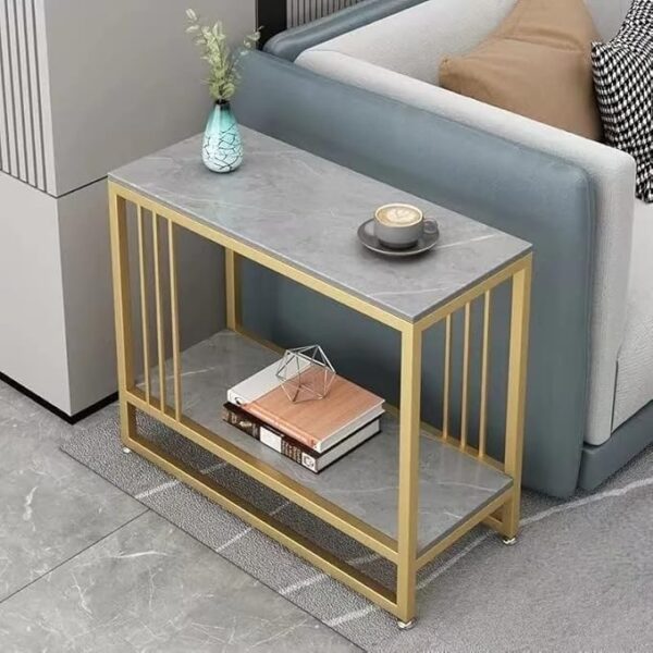 Emirates Living Coffee Table Tea Table Living Room Small Apartment Simple Metal Frame Modern Design Tea Table Sofa Side Table - Image 4