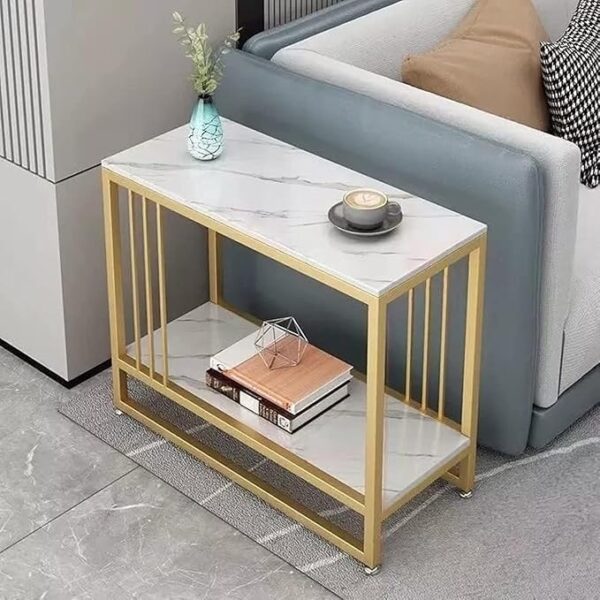 Emirates Living Coffee Table Tea Table Living Room Small Apartment Simple Metal Frame Modern Design Tea Table Sofa Side Table - Image 5
