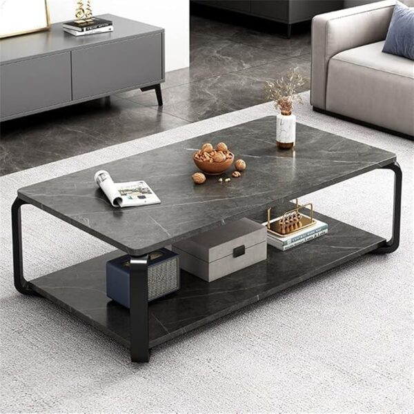 Emirates Living Small household size of the coffee table simple modern coffee table living room home light luxury creative square coffee table - Image 2