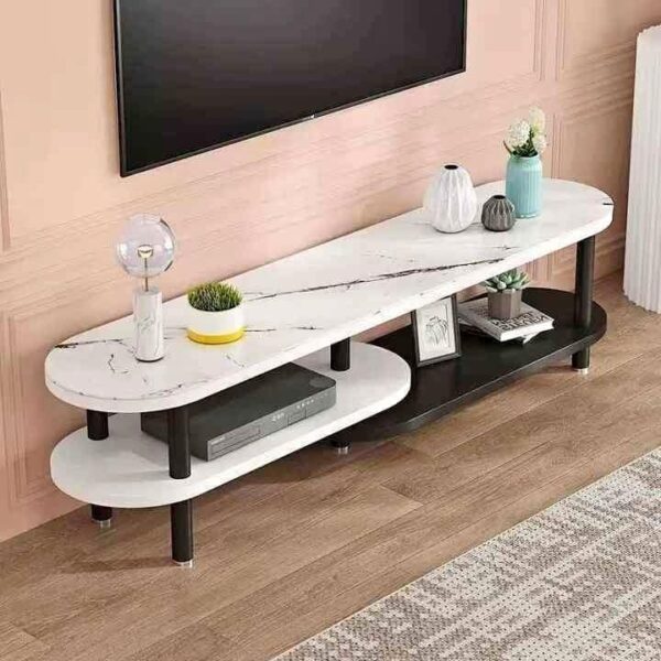 Emirates Living Double Layer Storage Console Table, Modern Simplicity TV Cabinet, Multifunction Wall Console Table