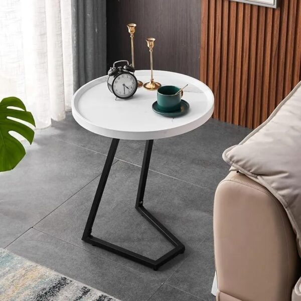Emirates Living Sofa Tables For Living Room,simple Mobile Coffee Table For Living Room Dining Home Farmhouse Office Balcony Outdoor Center Table With Metal Legs (BROWN) - Image 8