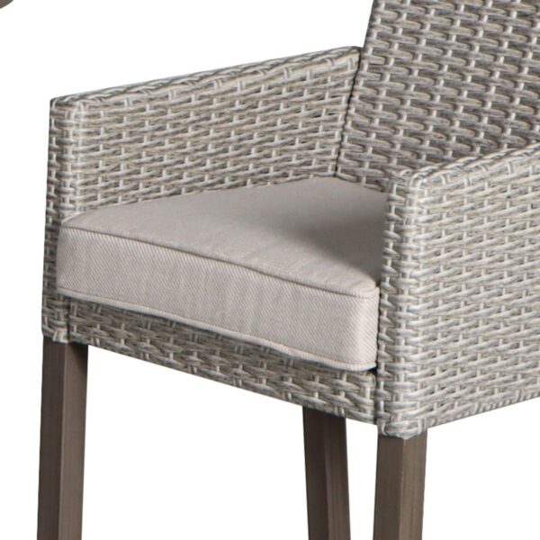 Emirates Living 3 Pieces Patio Conversation Bistro Set Modern Chairs with Coffee Table for Home and Furniture Conversation Sets with Porch Chairs and Glass - Image 5