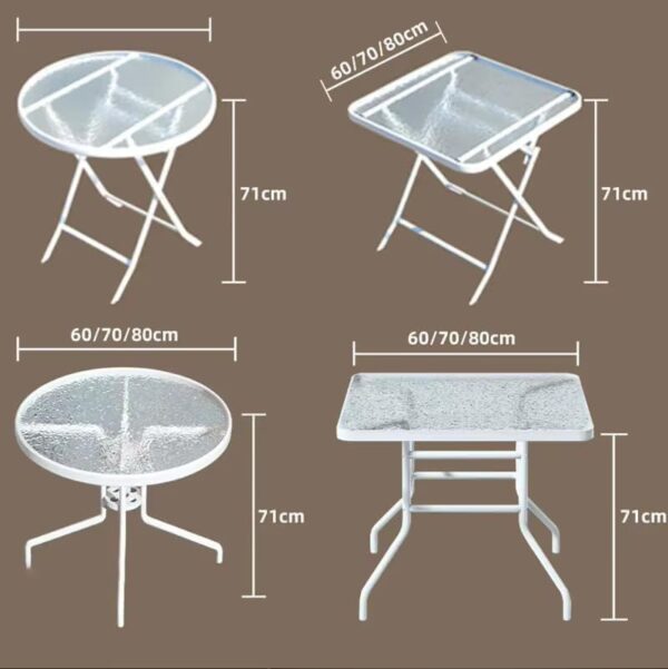 Emirates Living Garden Dining Set 5 Piece (4 Chair and 1 Table) Outdoor Furniture Patio Dining Table and Chair Balcony Dinner Table Dinner Chair Poly Rattan Anthracite - Image 2