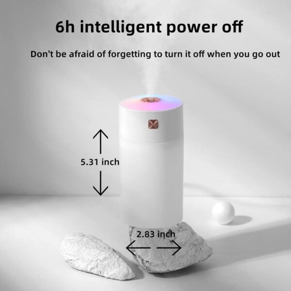 Emirates Living Humidifiers for Bedroom Baby Room with Night Light, Cool Mist Humidifier for Home,(EJ-21149) Office & Plant, Auto-Off,Quiet Operation with 360° Rotation Filter Sponge - Image 3