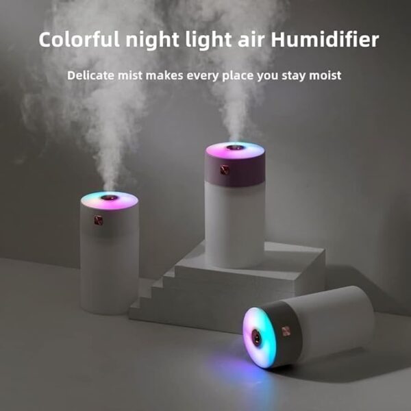 Emirates Living Humidifiers for Bedroom Baby Room with Night Light, Cool Mist Humidifier for Home,(EJ-21149) Office & Plant, Auto-Off,Quiet Operation with 360° Rotation Filter Sponge - Image 4