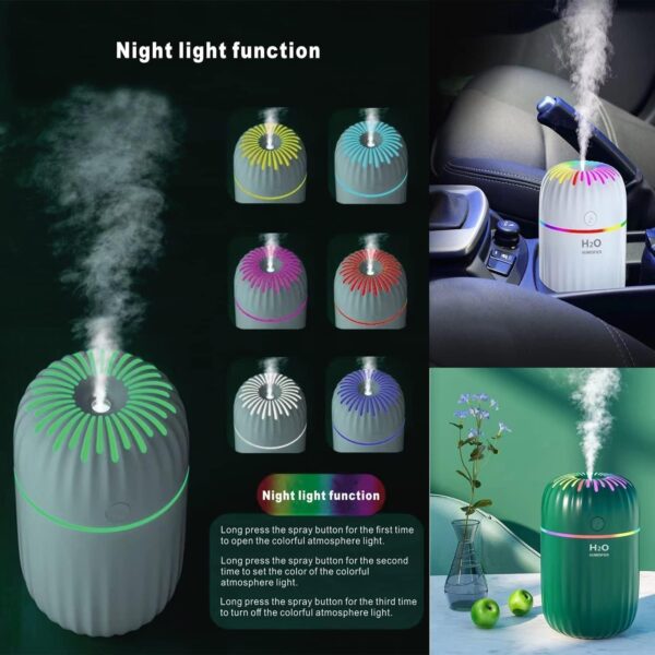 Emirates Living Humidifiers for Bedroom Baby Room with Night Light, Cool Mist Humidifier for Home,(EJ-21382) Office & Plant, Auto-Off,Quiet Operation with 360° Rotation Filter Sponge - Image 7