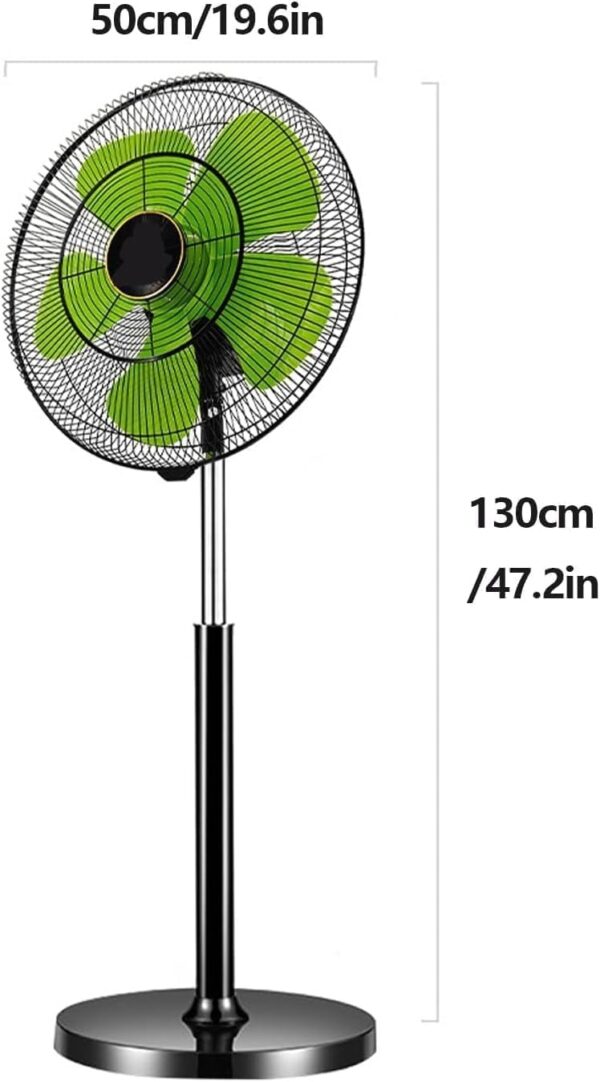 Emirates Living Stylish Black & Green Adjustable Standing FanSleek Design, Powerful Performance, and Efficient Cooling to Keep Your Space Fresh, Comfortable, and Cool All Day Long - Image 2