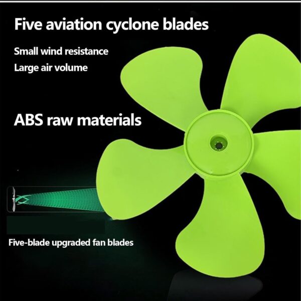 Emirates Living Stylish Black & Green Adjustable Standing FanSleek Design, Powerful Performance, and Efficient Cooling to Keep Your Space Fresh, Comfortable, and Cool All Day Long - Image 4