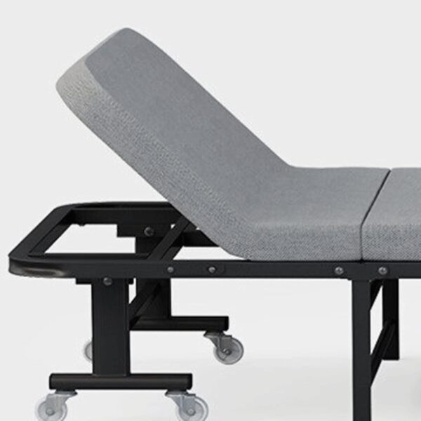 Emirates Living Premium Folding Guest Bed - 4-Fold Portable Single Sleeper with Rigid Sponge Design, Universal Wheels, Heavy Duty Metal Frame & Adjustable Headrest (Single 19090) - Image 3