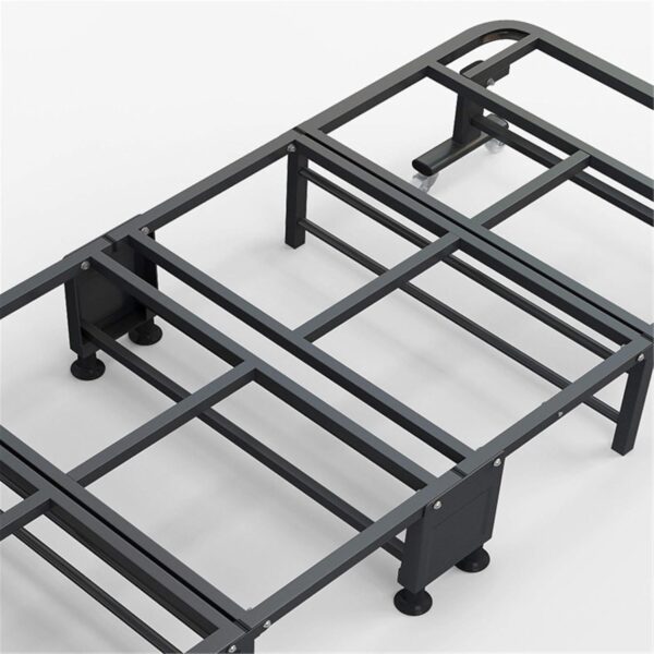 Emirates Living Premium Folding Guest Bed - 4-Fold Portable Single Sleeper with Rigid Sponge Design, Universal Wheels, Heavy Duty Metal Frame & Adjustable Headrest (Single 19090) - Image 7