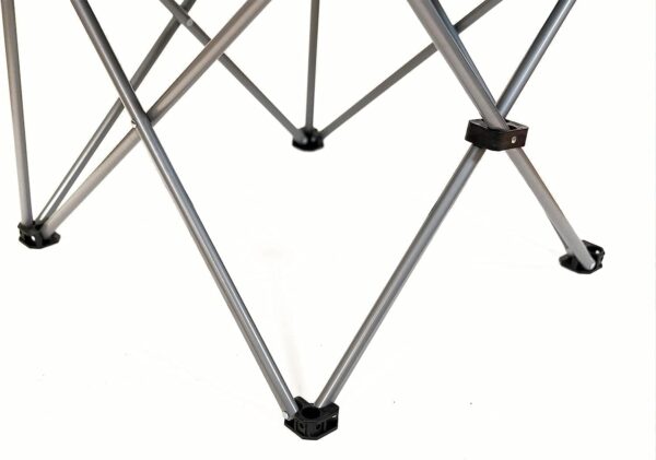 Emirates Living Folding Camping Chairs Heavy Duty Luxury Padded with Cup Holder High1 Chair (BLACK & BLUE) - Image 4