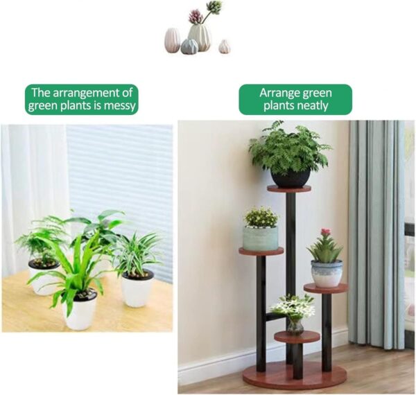 Emirates Living Plant Stand Indoor Outdoor Plant Display Holder Rack Multi Tier Flower Stands,Garden Shelves Size: 105x40x40 cm - Image 4