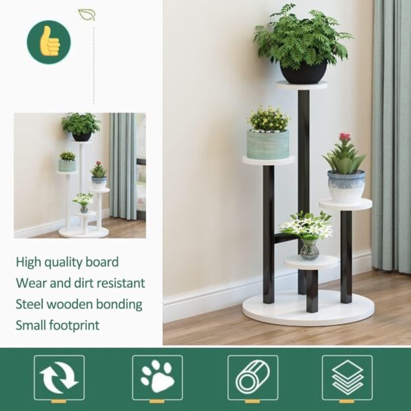 Emirates Living Plant Stand Indoor Outdoor Plant Display Holder Rack Multi Tier Flower Stands,Garden Shelves Size: 105x40x40 cm - Image 6