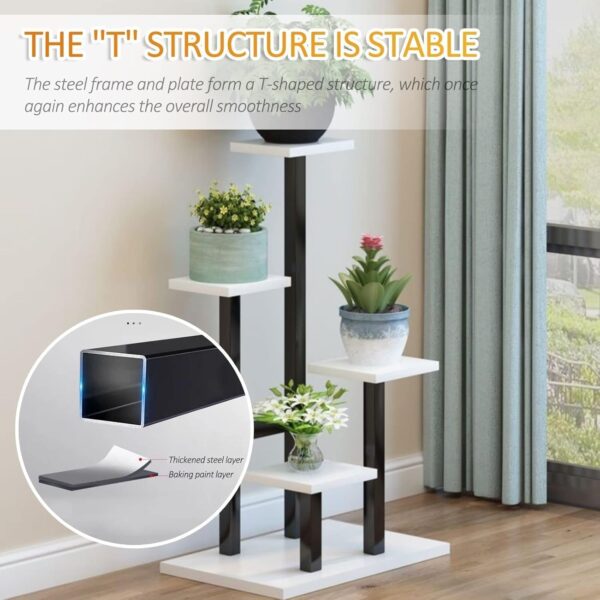 Emirates Living Plant Stand Indoor Outdoor Plant Display Holder Rack Multi Tier Flower Stands,Garden Shelves Size: 105x40x40 cm - Image 7