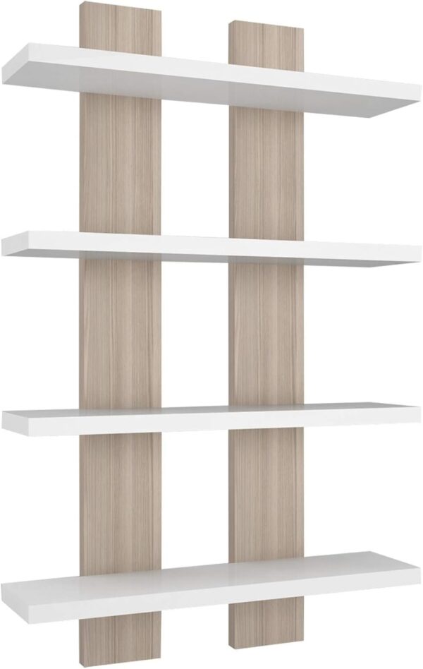 Emirates Living Shelf 50 x 17 x 80 cm (Bianco, Cordoba) - Image 2