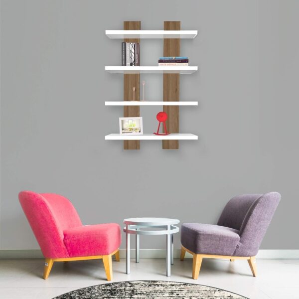 Emirates Living Shelf 50 x 17 x 80 cm (Bianco, Cordoba) - Image 10