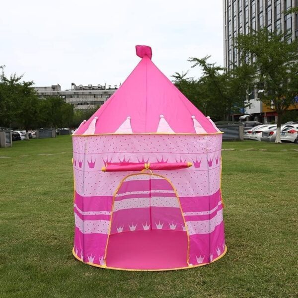 Emirates Living Princess Castle Play Tent Conveniently Folds in To Carrying Case, This Foldable Pop Up Play Tent/House Toy for Indoor & Outdoor Use (PINK) - Image 6