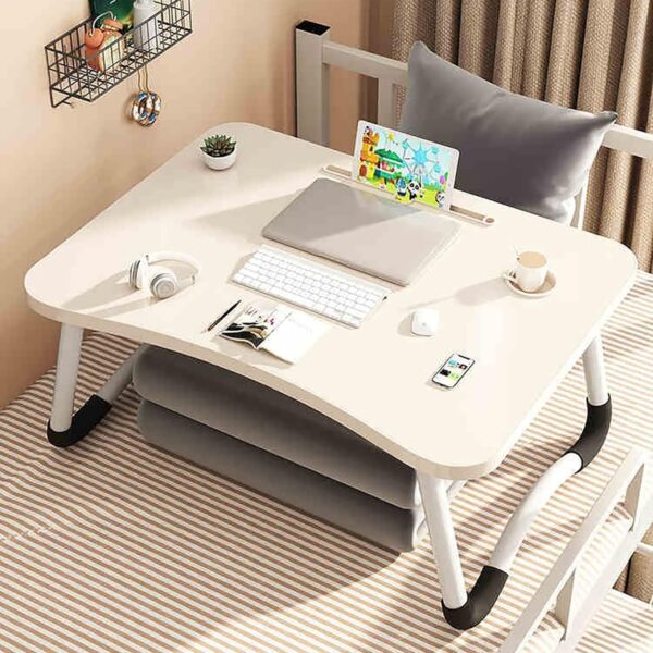 Emirates Living Portable Folding Laptop Desk for Bed，With iPad and Cup Holder Adjustable Lap Tray Notebook Stand, Foldable Non-Slip Legs Reading Table Tray for working (Green) - Image 21