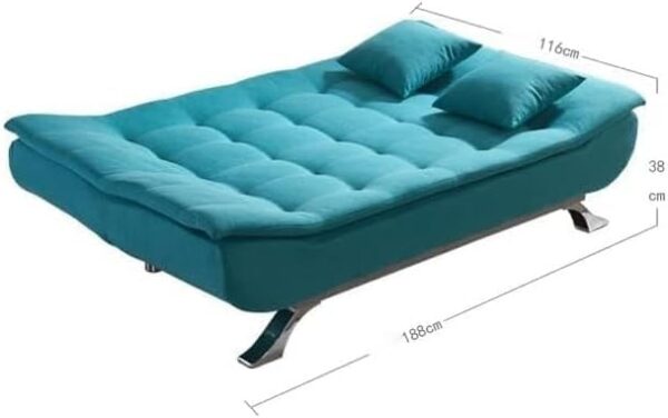 Emirates Living Fabric Multifunction Folding Foam Sofa Bed Set Living Room (Chocolate) - Image 3