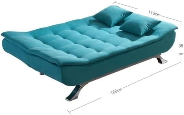 Emirates Living Fabric Multifunction Folding Foam Sofa Bed Set Living Room (Chocolate) - Image 10