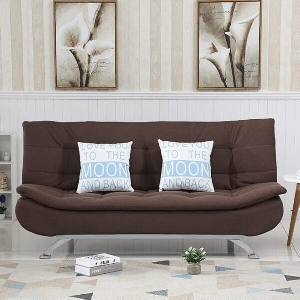 Emirates Living Fabric Multifunction Folding Foam Sofa Bed Set Living Room (Musturd) - Image 14