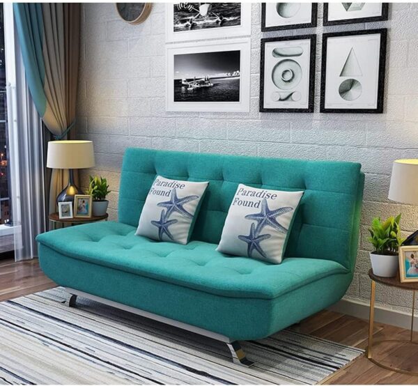Emirates Living Fabric Multifunction Folding Foam Sofa Bed Set Living Room (Musturd) - Image 15