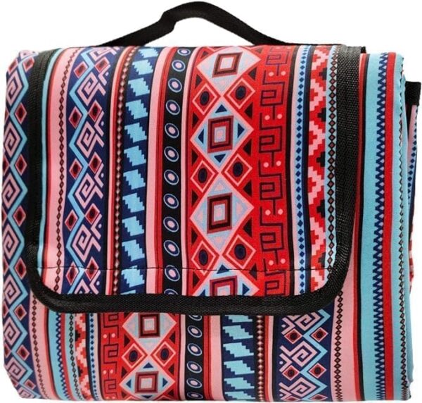 Emirates Living Foldable Picnic Blanket Waterproof Beach Blanket Waterproof Picnic Blanket Portable Picnic Mat Portable Beach Mat For Outdoor Camping Family Outdoor Park Garden(MD-32361) - Image 4
