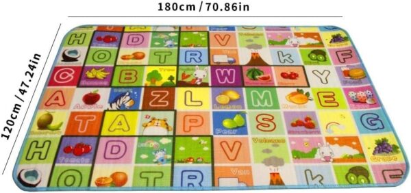 EMIRATES LIVING Baby Play Mat, Large XPE Waterproof Foam Foldable Baby Crawling Mat with Reversible Animals&Jungle Double-Sided Patterns, Anti-Slip Floor Playing Mats(79"×71") (ANIMAL PRINT) - Image 11