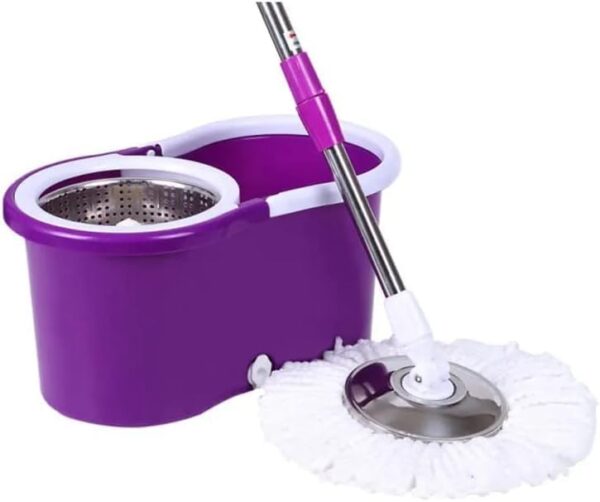 Emirates Living 360° Spin Steel Bowl Bucket Mop set, Cleaning Mop and Bucket Set, Microfiber Spin Mop and Bucket Set, Mop and Bucket Kit for a Deep Clean with Two Refills (Green) - Image 19